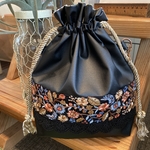 ★Lily様専用ページ★インド刺繍リボン　巾着バッグ　ショルダーベルト　2点セット