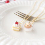 【ネックレス】いちごのケーキとキャラメルラテ