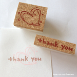 ２重ハートとthank youのセット
