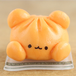 お座りピザまん