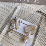 キラキラ天然石💎ビジューデザインピアス&イヤリング