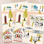 ZOO（動物園）　ポストカード2枚セット