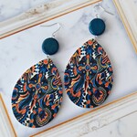 エスニックなウッドピアス✳イヤリング