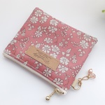 【再販】LIBERTY　リバティ　Capel　ストロベリー　◆　ビニコのクリアミニポーチ　★パスケース、コイン、キーケースに♪　