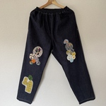 sale ミナペルホネン パッチワーク デニムパンツ
