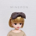 【リカちゃん】リボンカチューシャ（ブラウン）