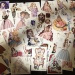 海外　女のステッカー　100セット