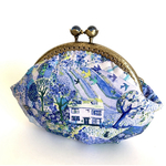 リバティ　がま口ポーチ　ロイヤルオークハウス