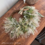 【SALE】2,500→✨2,000✨　　　　　　　　　　　　28㌢　かすみ草とススキのふわふわリース