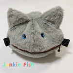 化け猫ポーチ(グレー)