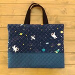 宇宙柄のブックバッグorブックカバー