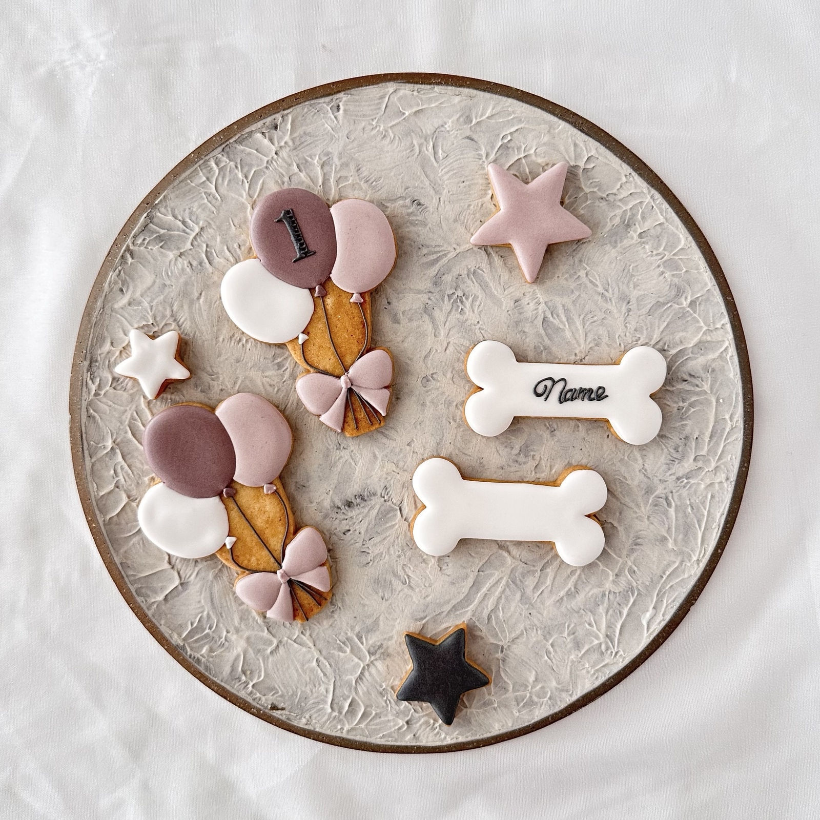 選べる♡ワンコクッキーセット（メッセージ入れ・名入れ等可能） - 月