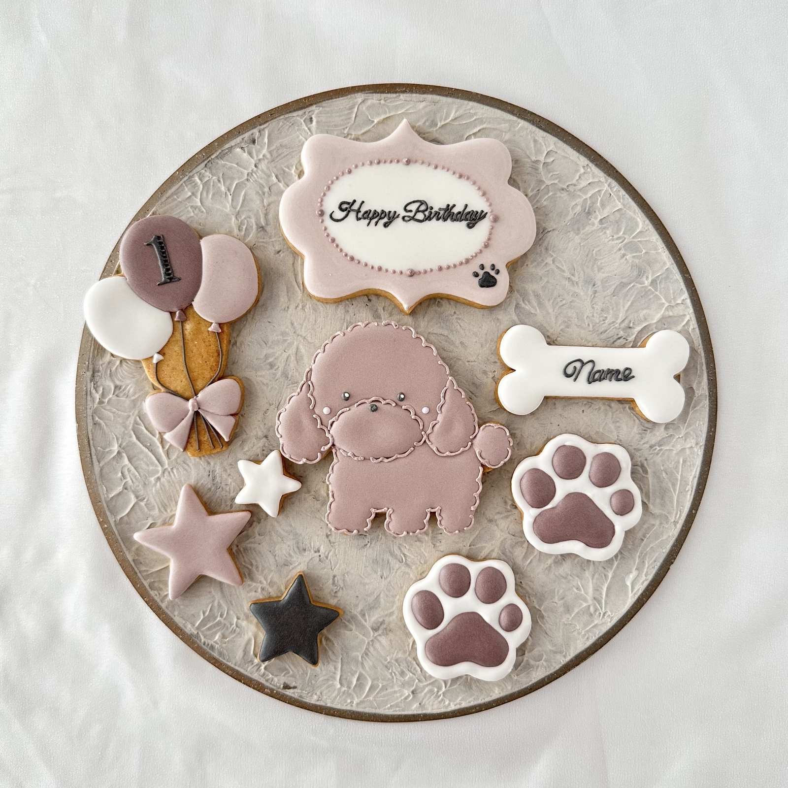 ハンドメイド　オーダー受付ページ　　♡クッキー　仲良しわんこ　パネル♡ ハンドメイド オーダー受付ページ ♡クッキー 仲良しわんこ パネル♡