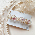 かすみ草✻*˸ꕤバレッタ  ドライフラワー    レジン    バレッタ   