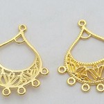 【新入荷！】6個セット！特大サイズ*コネクター透かしパーツ*約34×30ミリ 