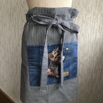 ちーぶー様専用　アッシュデザイン　カフェエプロン　ヨークシャテリア