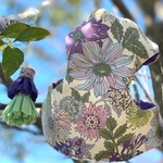 ハーネス リード セット ☆ 🌼フラワーハーネス復刻版（パープル，ピンク 選べます）その他のオプションもお作り可能　