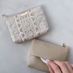 tissue pouch /インド刺繍リボンのティッシュポーチ