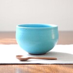 赤陶土とトルコ青釉のほっこりボウル ＊ お抹茶やスープなどにも