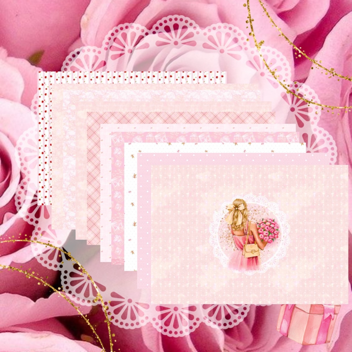 sugar2 たどたどしい デザインペーパー Sweet