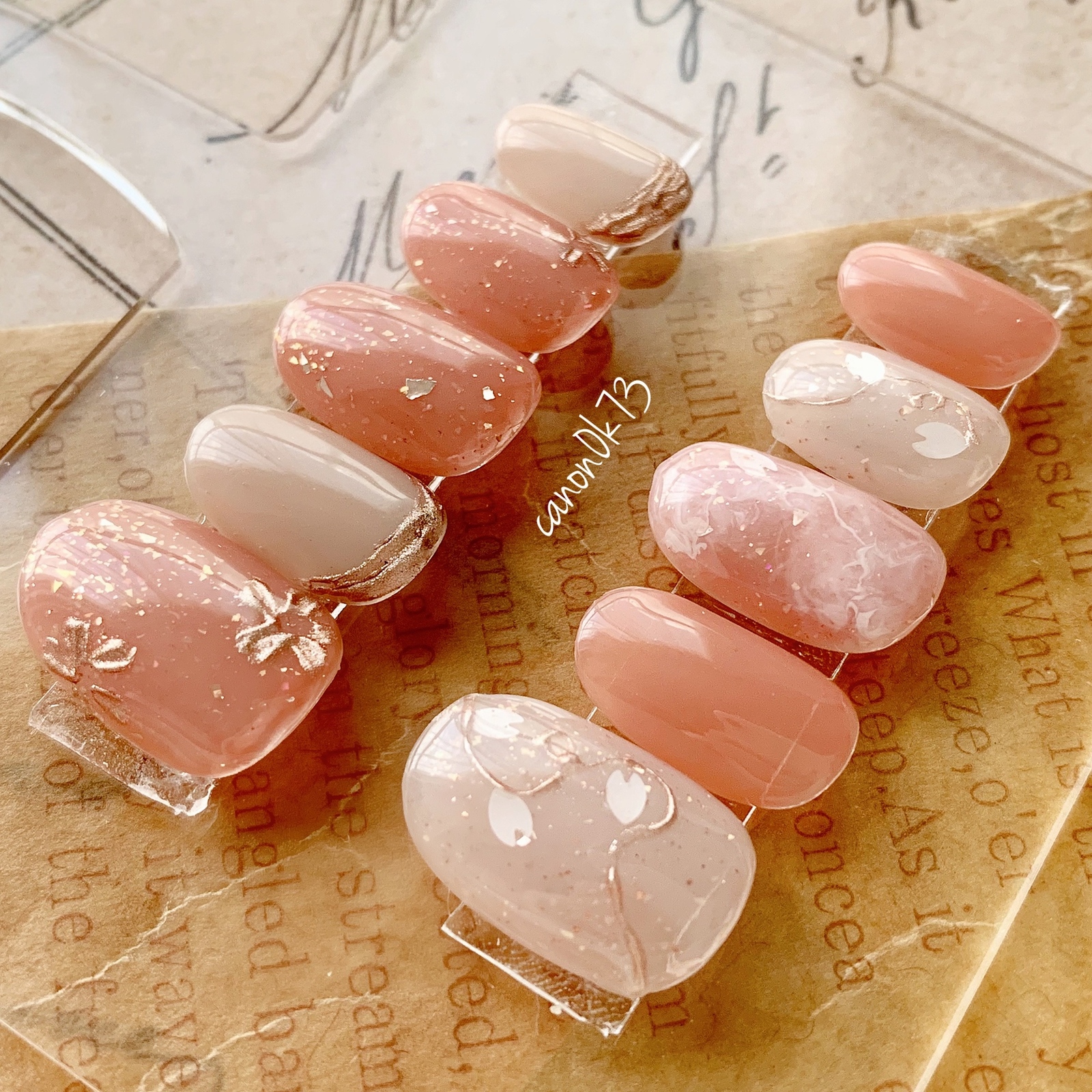 ② オーダー用 ネイルパーツ おすそ分け セルフネイル  カラー 蝶 桜 うさぎ 桜ネイルのネイルデザイン | LIPS