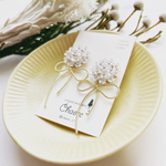 紫陽花&リボンピアス(イヤリング)