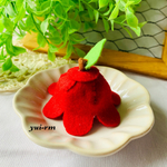 チューリップ型🍎りんご帽子