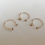 4ミリ6ミリカップ フォークリング パーツ 16金ゴールドコーティング♪