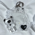 🧸‪ Clear Black 🧸 ̖́- フォトキーホルダー