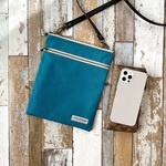 ターコイズブルー サコッシュ / 長財布 と スマホショルダー L / スマホポシェット