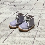 【受注製作】レザー : ミニチュアショートブーツ【ラベンダー】