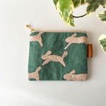 【再販】ミナペルホネン   run run run 刺繍 ポーチ