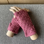 シルクコットンの指なし手袋