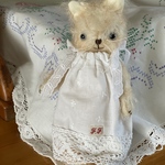 ふわふわバニラ色のテディキャット　テディベア