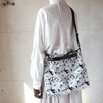 3WAYバッグ（smile flower・ネイビー）ミナペルホネン生地使用・ハンドメイド