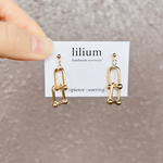 [イヤリング変更可]ゴールド×リング　ピアス イヤリング