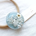  花束＊ヘアゴムsaxe blue｜30mm