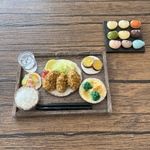 ミニチュア　大粒牡蠣フライ定食