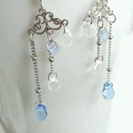 雨滴のシャンデリアピアス