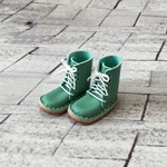 【受注製作】レザー : ミニチュアレースアップブーツ【ミント】