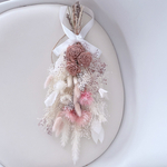 pink & White〜ドライフラワースワッグ