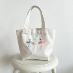 mini tote バレリーナ ／ ランチバッグ お弁当バッグ ミニトート サブバッグ トートバッグ 刺繍バッグ 手提げかばん