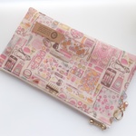 LIBERTY　リバティ　Forget me nots　フォーゲットミーノッツ　11P 　クリアポケットポーチ　★通帳ポーチ・ペンケースに♪