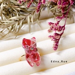💖お花にゃんこの妖精🧚‍♀️リング💍 フリーサイズ サージカルステンレス 送料無料 レジン ぐで猫