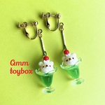 プチ！メロンクリームくまソーダ【ピアス/イヤリング】