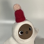 LOVOT ホーン保護ニット帽（ピンクモヘア）