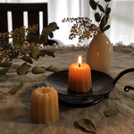 蜜蝋 キャンドル カヌレ ２個組み ミツロウ の ロウソク の炎で癒されませんか 糸島産 蜜蝋100％