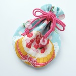 甘いケーキのミニミニまんまる巾着ポーチ