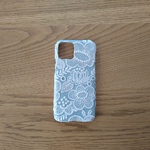 *受注製作*ミナペルホネン*smile flower*ライトグリーン*mina perhonen*iPhoneケース*iPhoneカバー*スマホケース*スマホカバー