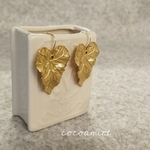 おおきなリーフイヤリング/ピアス